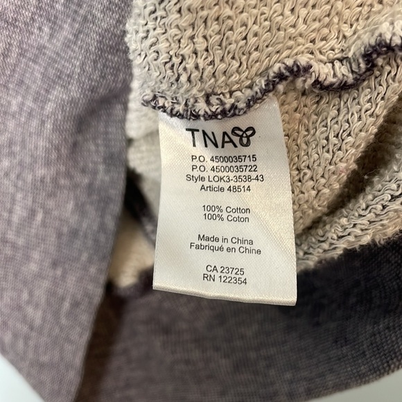 TNAMarled Purple Oversized Cowlneck Hoodie Size XS - Picture 6 of 9